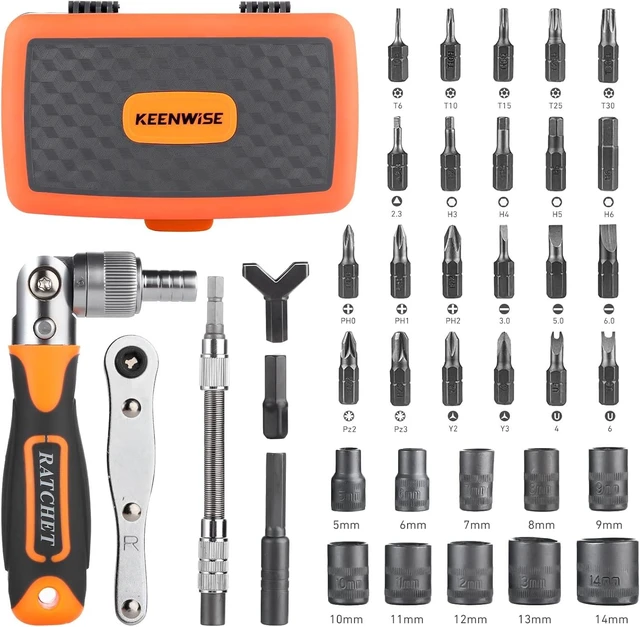 Main image of Ratcheting Screwdriver Set: 38-in-1 Ratchet Screwdriver Tools Versatile Magnetic Tools for Mechanics and DIY Enthusiasts (2880A)