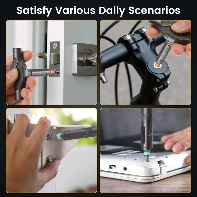 Alt view image 7 of 7 - The Original Patented Screwdriver Set 24 in 1 Magnetic Ratchet with Precision BitsIdeal for Home Repairs DIY Projects and ElectronicsErgonomic Rotatable Ratchet Handle and Storage CaseHoliday Gift
