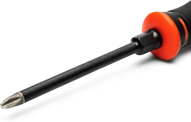 Alt view image 2 of 7 - 8PC Diamond Tip Dual Material Screwdriver Set with Phillips and Slotted Screwdrivers - CDT8PCSET