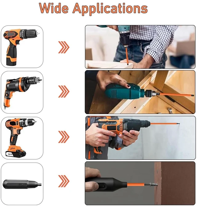 Alt view image 6 of 7 - 13PCS 6-in Torx Screwdriver Bit Set T5-T40 Magnetic Torx Head Drill Bit Set