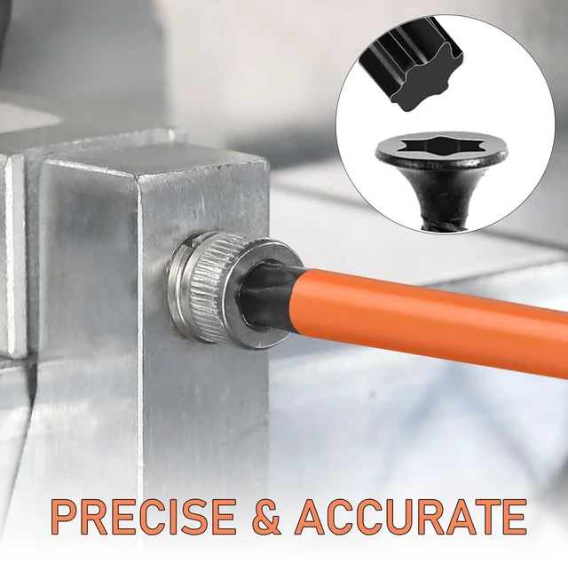Alt view image 7 of 7 - 13PCS 6-in Torx Screwdriver Bit Set T5-T40 Magnetic Torx Head Drill Bit Set