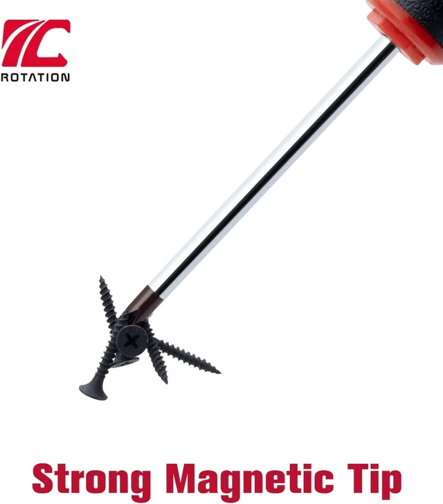 Alt view image 2 of 6 - 8pc Magnetic Screwdrivers Set 4 Phillips and 4 Slotted Tips