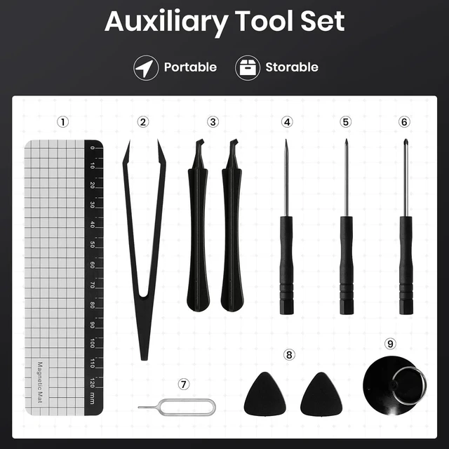 Alt view image 4 of 7 - 38-in-1 Precision Screwdriver Set Mini Professional Tiny Repair Tool Kit for Phone Computer Watch Laptop PS5 Xbox Switch Macbook Ring Doorbell Eyeglass Electronic Gifts Gadgets for Men