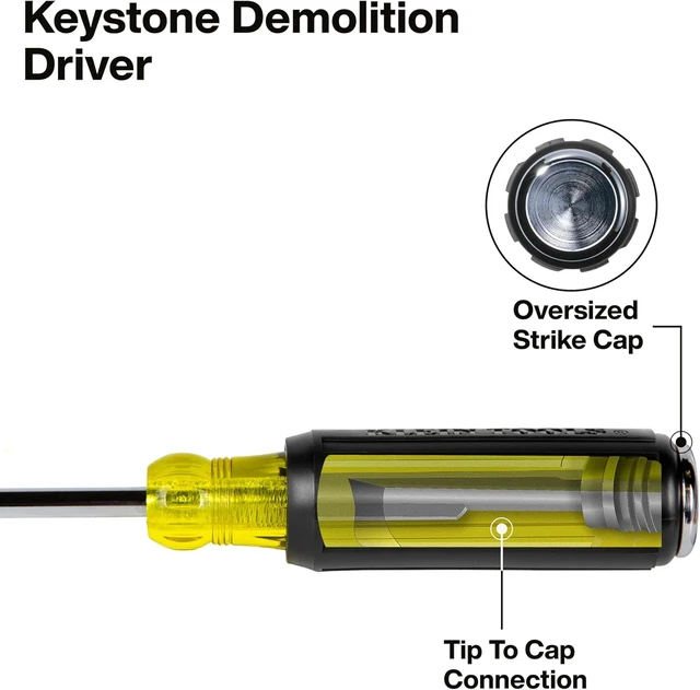Alt view image 5 of 7 - Klein Tools 85814 14-Piece Screwdriver Set 4 Precision 5 Standard Drivers with Color-Coded Handles 3 Insulated Screwdrivers 1 Demolition Driver and Magnetizer