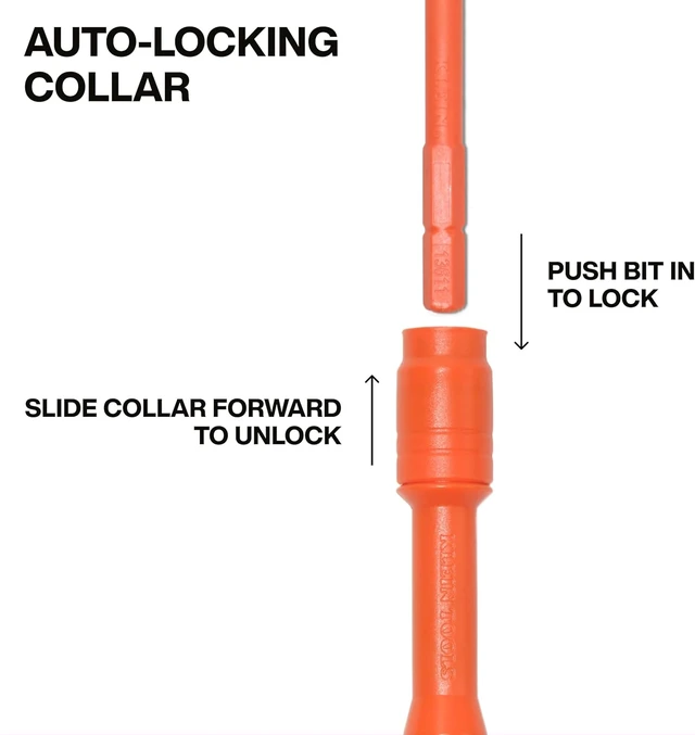 Alt view image 3 of 7 - Klein Tools 32310INS 10-in-2 Insulated Multi-Bit and Multi-Bit Precision Screwdriver Set Auto-Locking Collar 1000V Rated In-Handle Bit Storage