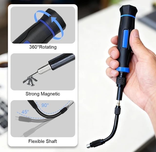 Alt view image 6 of 7 - 152 in 1 Precision Screwdriver Set with Case Small Magnetic Screwdriver Electronic Toolkit for Computer Laptop Game Controller Glasses Phone Repair Tool Kit