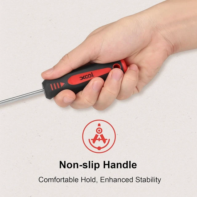 Alt view image 4 of 7 - 18 PCS Magnetic Screwdriver Set with Case 7 Phillips and 9 Slotted Tips Professional Cushion Grip Screwdriver Non-Slip for Repair Home Improvement Craft