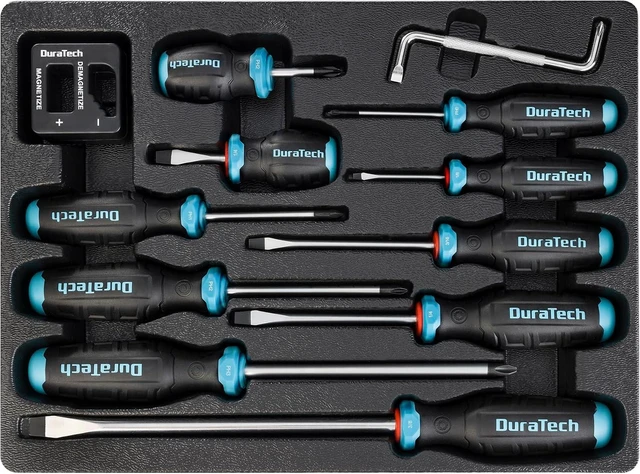 Main image of 12-Piece Magnetic Screwdriver Set S2 Alloy Steel Screwdriver Set