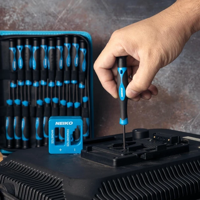 Alt view image 6 of 7 - 01379A Master Screwdriver Set 32 Piece Magnetic Precision Screwdrivers Phillips Flathead Slotted and Torx Drivers Includes Magnetizer and Demagnetizer Small Magnetic Screwdrivers