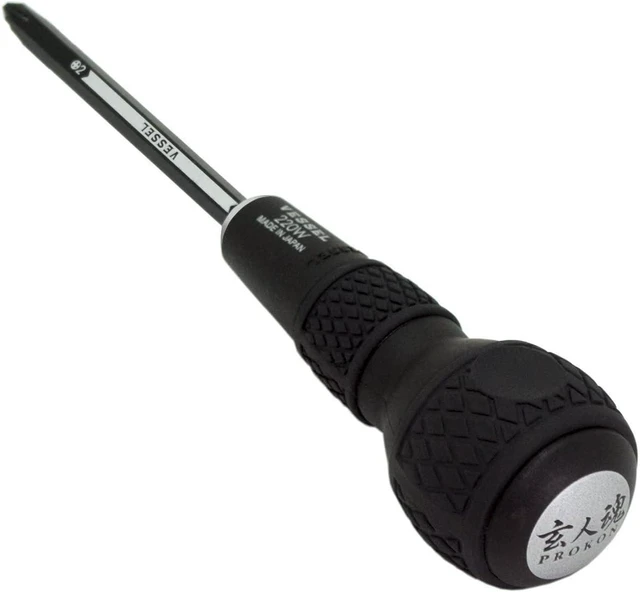 Alt view image 5 of 6 - BALL GRIP 1/4 Hex. Bit Interchangeable Screwdriver (Bit 3PC. (+1 +3 / +2 -6 / PZ2 PZ3) SET. 220W3J1)
