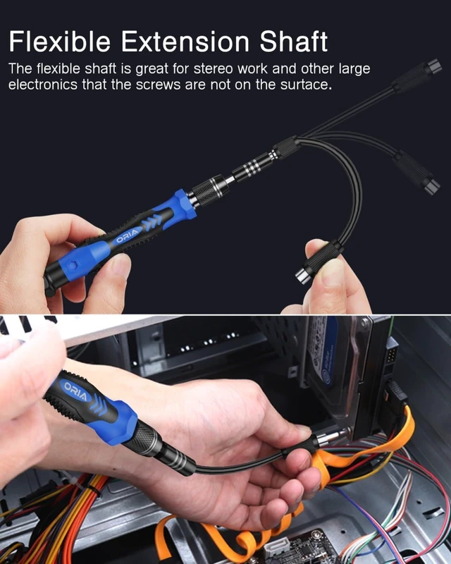 Alt view image 6 of 7 - Precision Screwdriver Set 61 in 1 Small Screwdriver Set with 57 Precision Bits Portable Repair Tool Kit Magnetic Screw Driver Kit with Extension Rod for Smartphone PC Watch Toys Blue