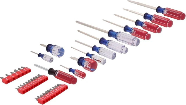 Alt view image 2 of 4 - Screwdriver Set 39 Pc Durable Acetate Handle Master Combination Multi Screw Driver Set Kit (CMHT65180)
