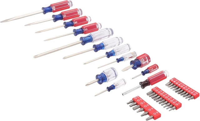 Alt view image 4 of 4 - Screwdriver Set 39 Pc Durable Acetate Handle Master Combination Multi Screw Driver Set Kit (CMHT65180)