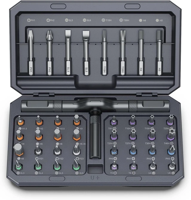 Main image of 42 in 1 Magnetic Screwdriver Set Ratchet Screwdriver Set with S2 Steel Bits Detachable Handle Multi Bit Repair Tool Kit for Home Furniture Electronics Computer Bicycle Repair DIY