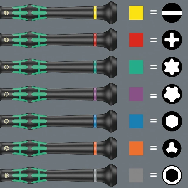 Alt view image 4 of 7 - 05073675001 Kraftform Micro-Set/12 Sb 1 Screwdriver Set