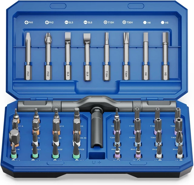 Main image of 42 in 1 Magnetic Screwdriver Set Ratchet Screwdriver Set for Christmas Gifts DIY Repair Tool Kit with Magnetic Multi Bit Rotatable T Handle for Furniture Computer