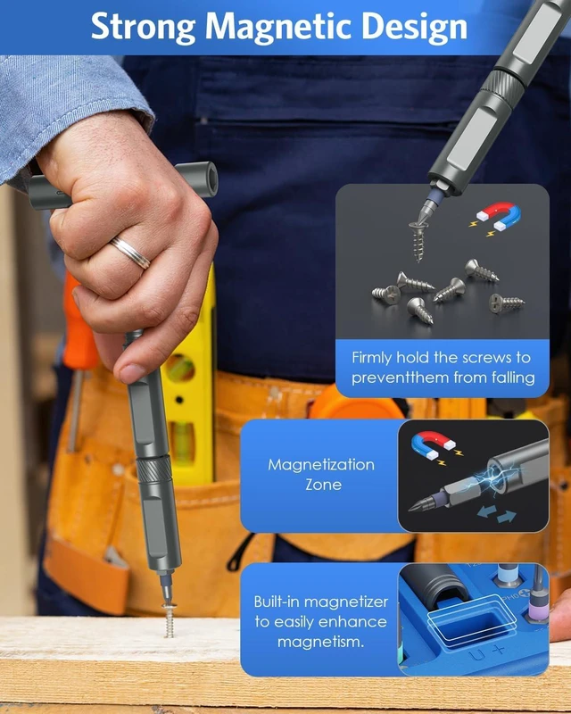 Alt view image 6 of 7 - 42 in 1 Magnetic Screwdriver Set Ratchet Screwdriver Set for Christmas Gifts DIY Repair Tool Kit with Magnetic Multi Bit Rotatable T Handle for Furniture Computer