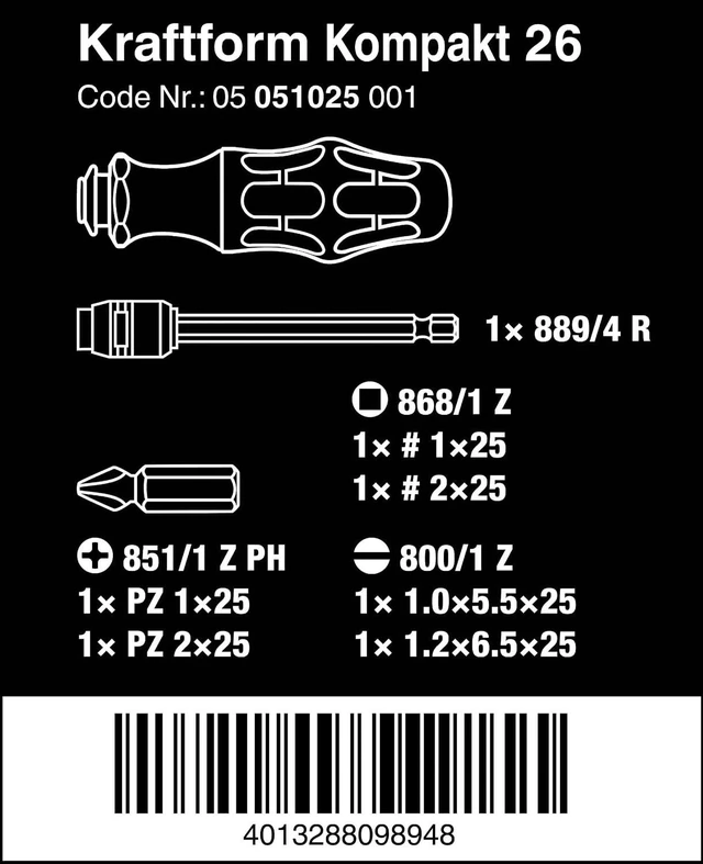 Alt view image 2 of 7 - KK 26 7-In-1 Bitholding Screwdriver with Removable Bayonet Blade (SL/PH/SQ)