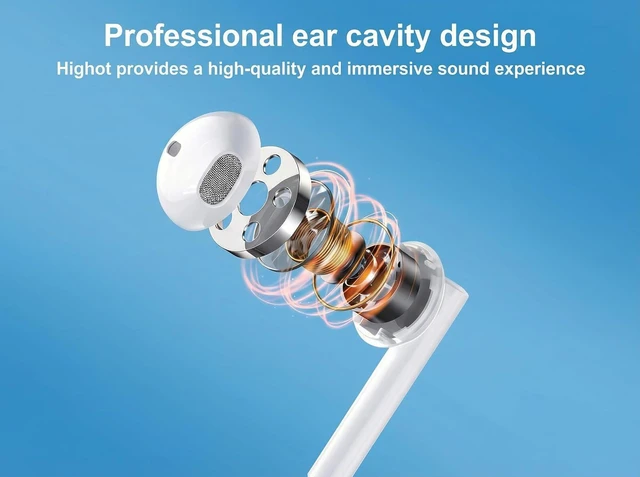 Alt view image 3 of 7 - 2 Packs USB C Headphones for iPhone 17/16/15 Pro Max Plus Type C Earphones with Microphone & Remote Noise Cancelling Earbuds for iPhone 17/16/15 Pro iPad Galaxy S26/S25/S24/Ultra Note10/20