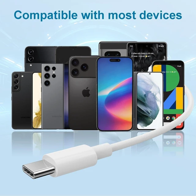 Alt view image 5 of 7 - 2 Packs USB C Headphones for iPhone 17/16/15 Pro Max Plus Type C Earphones with Microphone & Remote Noise Cancelling Earbuds for iPhone 17/16/15 Pro iPad Galaxy S26/S25/S24/Ultra Note10/20