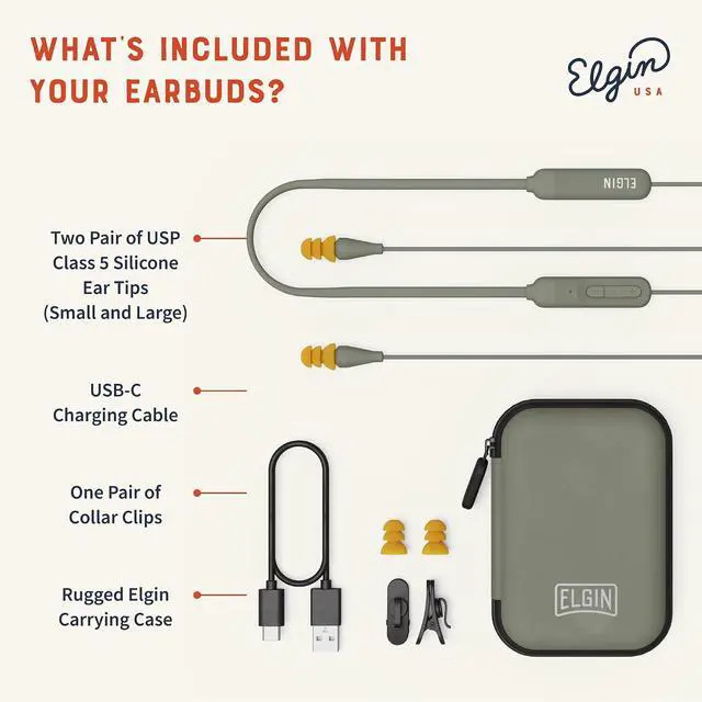 Alt view image 5 of 7 - Elgin Discord Gen 2 Bluetooth Earplug Earbuds, Wireless Headphones | OSHA Compliant Noise-Isolating Safety, All-Weather Earphones for Industrial Work, and High-Noise Environments