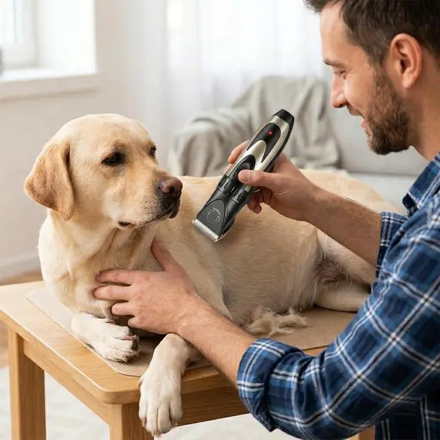 Alt view image 4 of 7 - Pet Republique Cordless Dog Shaver Trimmer Kit - Hair Clippers for All Fur Type & All Size Dogs Cats and Pets