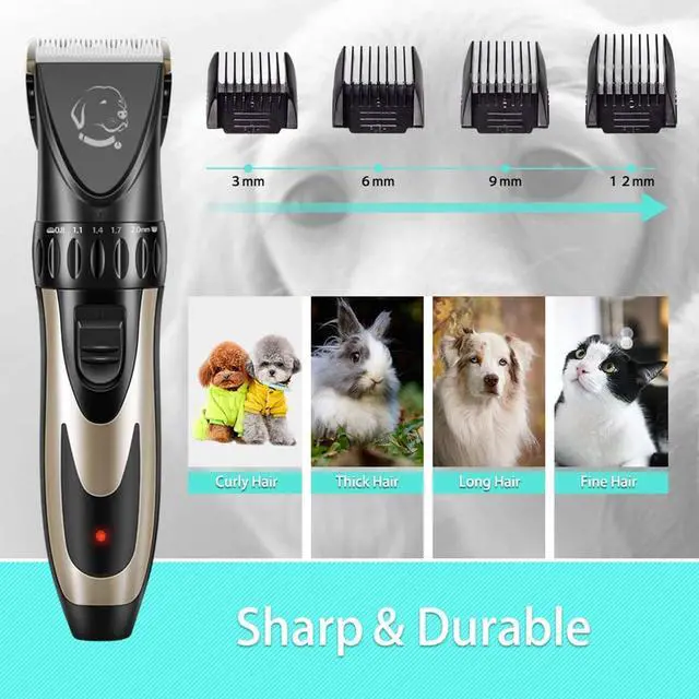 Alt view image 5 of 7 - Pet Republique Cordless Dog Shaver Trimmer Kit - Hair Clippers for All Fur Type & All Size Dogs Cats and Pets