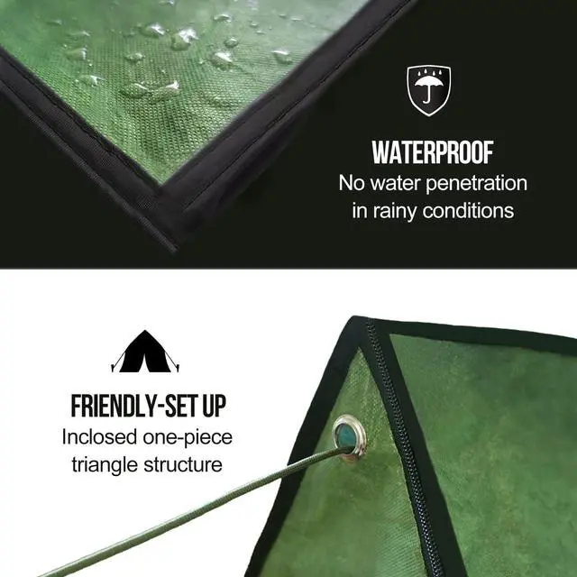 Alt view image 5 of 7 - LYN Extra Large Zipper Reusable Survival Emergency Shelter Tent,Thermal Waterproof Fireproof Lightweight Bugout, with ParacordStake for Camping,First Aid,Hiking&Bushcraft
