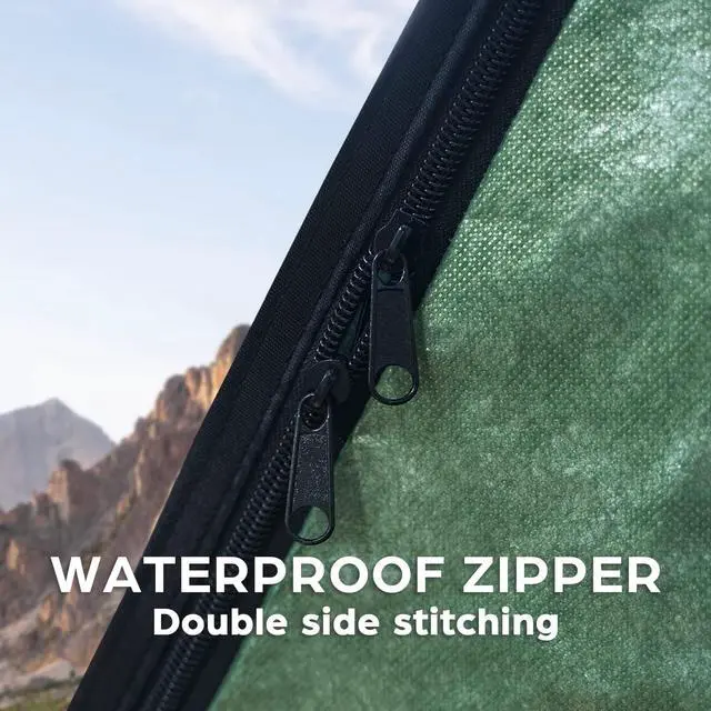Alt view image 7 of 7 - LYN Extra Large Zipper Reusable Survival Emergency Shelter Tent,Thermal Waterproof Fireproof Lightweight Bugout, with ParacordStake for Camping,First Aid,Hiking&Bushcraft