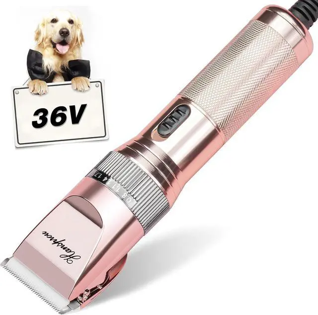 Main image of Dog Clippers for Grooming,Upgraded 36V Heavy Duty Dog Clippers,Professional Pet Hair Trimmer for Thick Coat,Corded Pet Clipper with Guard Combs Brush