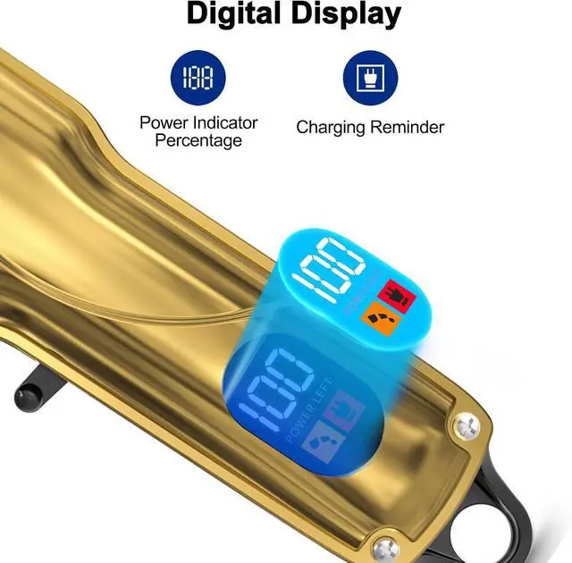 Alt view image 4 of 6 - Quiet Dog Grooming Kit - 2000mAh Dog Clippers for Heavy Thick Hair Coats, Waterproof Rechargeable Cordless Clippers, Safe and Easy to Clean Pet Grooming