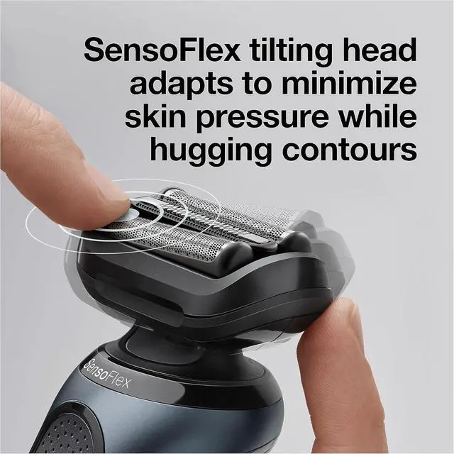 Alt view image 4 of 7 - Braun Series 6 6046cs Electric Razor for Men, Wet & Dry, Electric Razor, Rechargeable, Cordless Foil Shaver with Charging Stand, Travel Case and Precision Trimmer, Black
