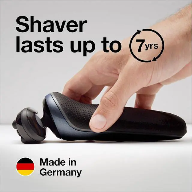 Alt view image 7 of 7 - Braun Series 6 6046cs Electric Razor for Men, Wet & Dry, Electric Razor, Rechargeable, Cordless Foil Shaver with Charging Stand, Travel Case and Precision Trimmer, Black
