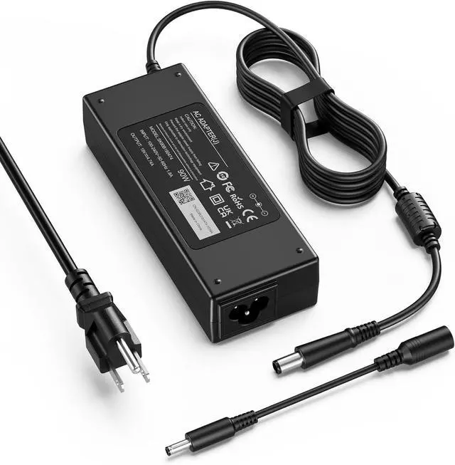 Main image of 90W AC Adapter Power Cord for HP All-in-One Desktop 22-DD 24-DF 24-DP 22-B 20-B 23-Q 24-F 24-G Series, HP ProDesk 400 600 EliteDesk 800 Slimline 260 270 290, 19V 4.74A 7.4mm with 4.5mm Adapter Tip