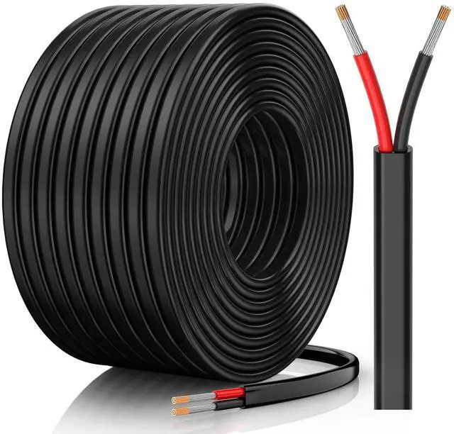 Main image of CONEPY 16 Gauge Wire 2 Conductor Oxygen-Free Tinned Copper Wire, 50FT | High Conductivity/Low-Voltage Electrical Wire, Flexible 16 AWG Wire with PVC Jacket for Automotive, Marine, Solar, RV, Lights