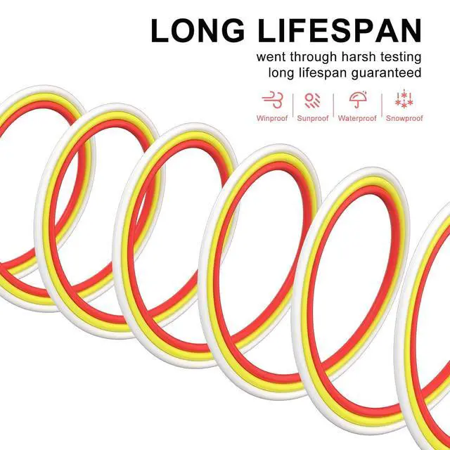 Alt view image 3 of 7 - PAUTIX 65.6ft/20M Extension Cable Wire Cord,22AWG 3-pin Wire Cord for Single Color LED Strip Lights,COB/2835 Tape Lights,5V 12V 24V Low Voltage Extension,Red,Yellow,White