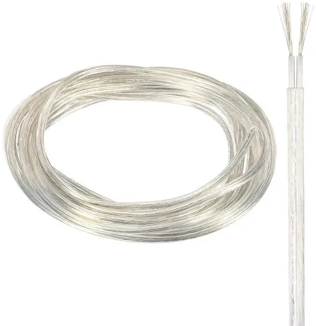 Main image of MECCANIXITY PVC Covered Wire 2 Core Sheath Power Cord 18AWG 10m/32.8ft, Electrical Cable for Led Lamp Wire Audio Cable Speaker Line Clear