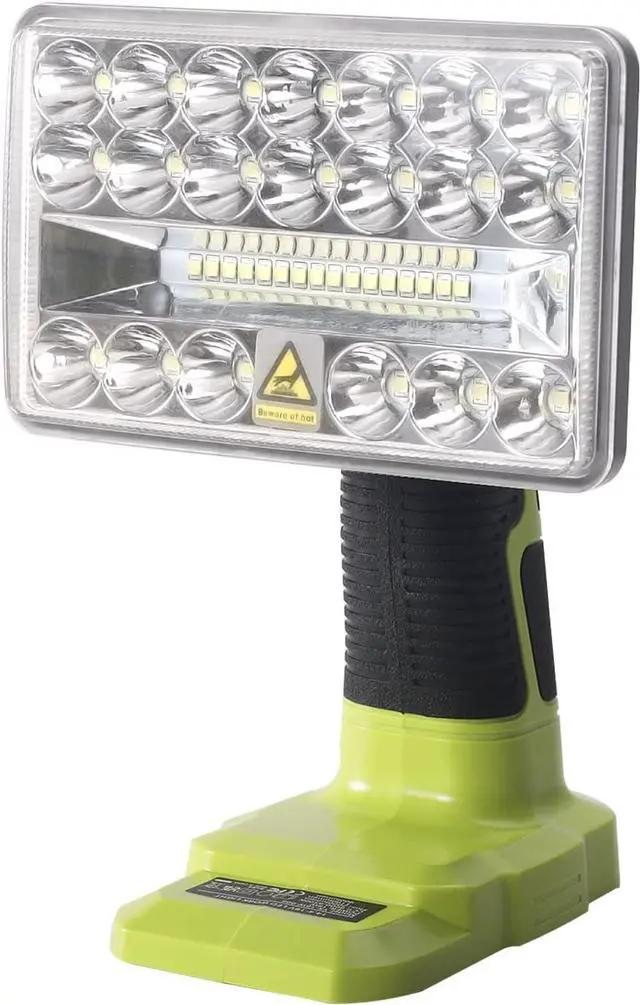 Main image of YEX-BUR 18W 2000LM LED Work Light for Ryobi 18v Battery | Portable Flashlight, 3 Lighting Modes, for Outdoor Camping, Emergency, Power Outages