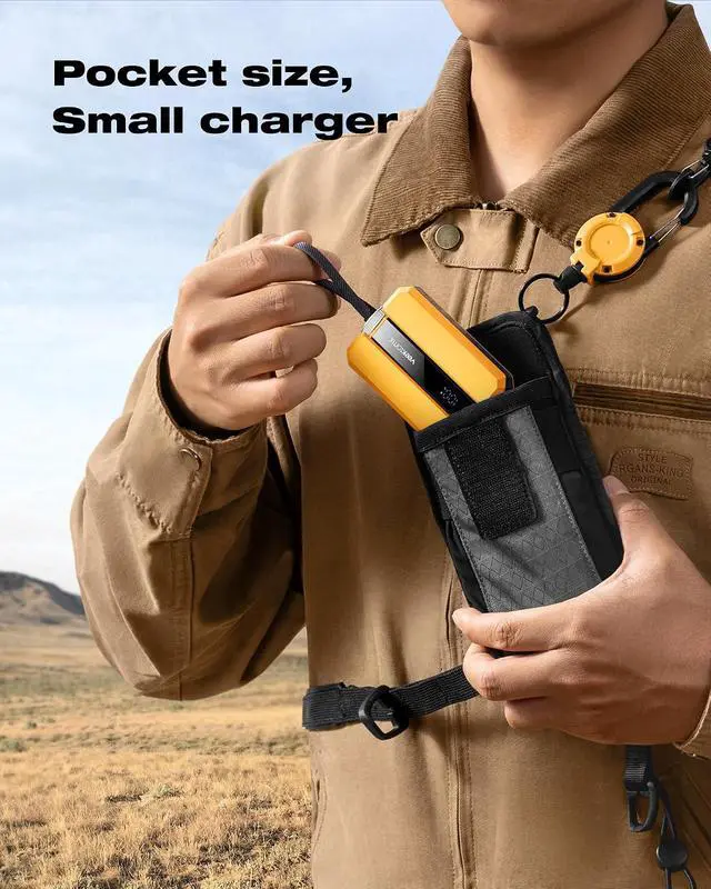 Alt view image 2 of 7 - VEEKTOMX PD 30W Super Fast Charging Portable Charger 10000mAh, Small Power Bank with Detachable USB C Dual Ports Built-in Cord, Compact Travel Battery Pack Compatible with iPhone/Samsung/MacBook/iPad