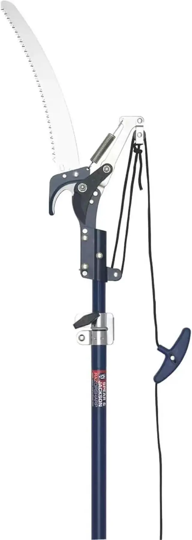 Alt view image 2 of 4 - Spear & Jackson 4930FZ Razorsharp Telescopic Tree Pruner, Extendable Pole Handle for Removing High Branches, Sharp Saw Blade for Cutting Thick Limbs and Powerful Pull Cord Lopper for Light Trimming