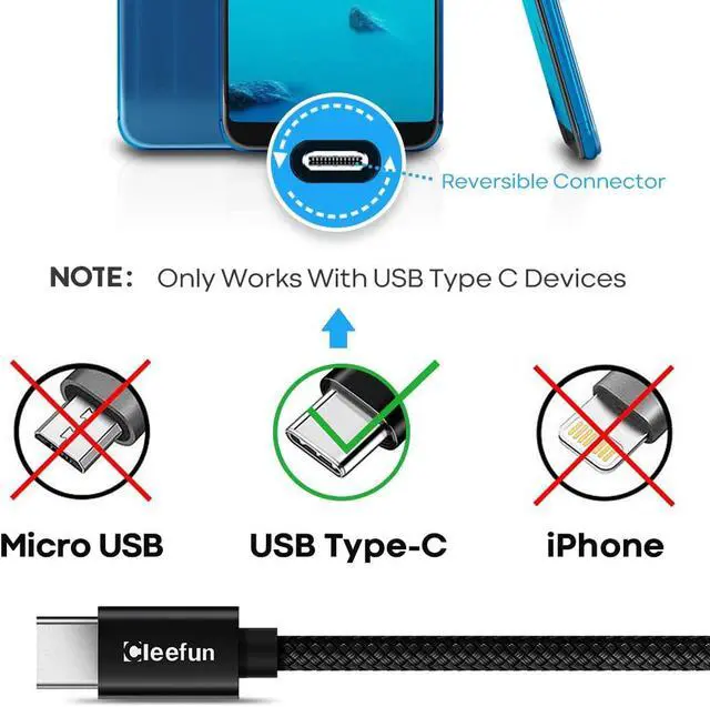 Alt view image 6 of 6 - CLEEFUN Extra Long USB A USB C Cable 26ft, USB to USB C Power Cable 26 Foot | for iPhone 17 16 15, Samsung Galaxy S26 S25 S24 and More USB-C Phone, Tablet, PS5, Switch, Braided Cord (No Data)