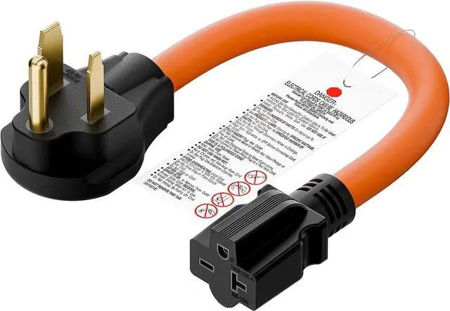 Main image of 1.5FT Nema 6-50P to 6-15R/6-20R Welder Power Adapter Cord | 6-50P 50-Amp to 6-20R 20A T-Blade Adapter, 6-50 to 6-20R Adaptor Cord