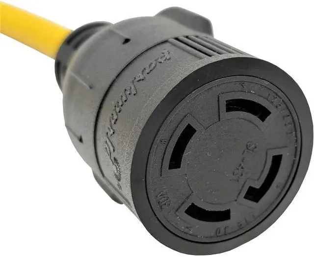 Alt view image 3 of 3 - Parkworld Adapter Cord NEMA 5-15 Male Plug to Locking L14-30 Female Receptacle (8 inch)