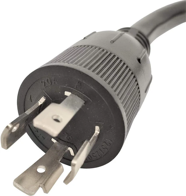 Alt view image 2 of 3 - Parkworld 691920A Generator to Welding Adapter Cord NEMA L14-20 Plug 4-Prong 20A Locking Male to Welding NEMA 6-50 Receptacle 50A Female