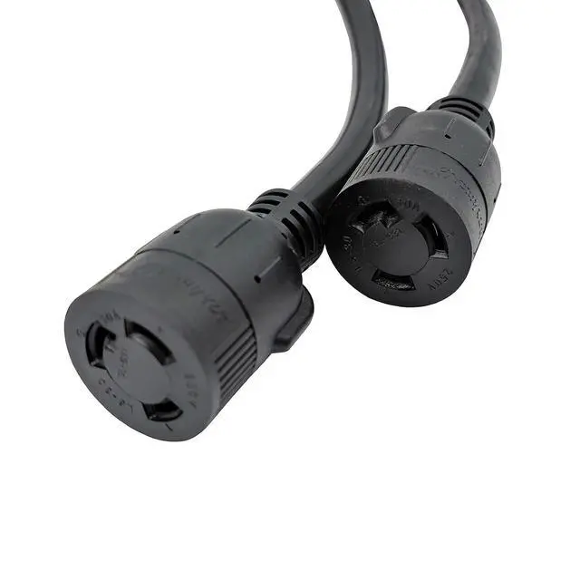 Alt view image 3 of 3 - Parkworld 886160 Splitter for PDU, 30 AMP Y Adapter Cord 3-Prong Twist Lock L6-30 Male Plug to (2) L6-30 Female Dual Receptacle, 10 Gauge