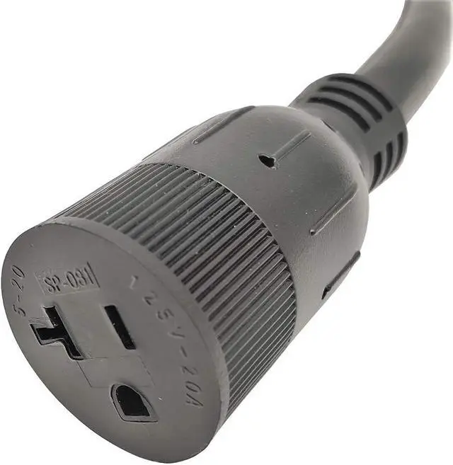 Alt view image 3 of 4 - Parkworld 886344 Dryer 10-30 Plug Male to Household 5-15 (Generator 5-20) Receptacle Female Adapter Cord (ONLY Output 250 Volt)