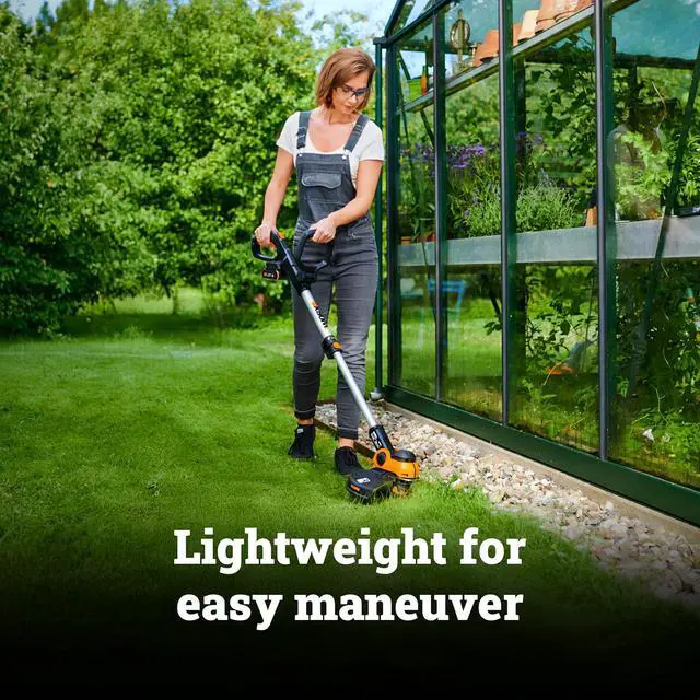 Alt view image 3 of 6 - WORX 20V 12" 2-in-1 Cordless String Trimmer & Electric Lawn Edger, WG163 | Command Feed, Works for Lawn Weed Removal Tasks, 2 x 2.0Ah Batteries & Charger Included, PowerShare