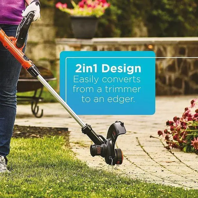 Alt view image 4 of 7 - BLACK+DECKER 40V Max Cordless Sweeper & String Trimmer, Battery & Charger Included (LCC340C)