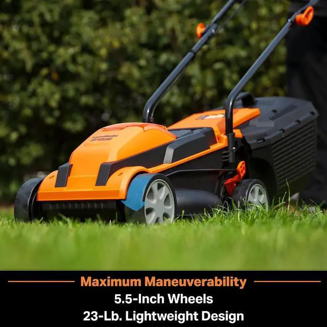 Alt view image 4 of 7 - LawnMaster CLM2413A Cordless 13-Inch Lawn Mower 24V Max with 2X4.0Ah Battery and a Charger