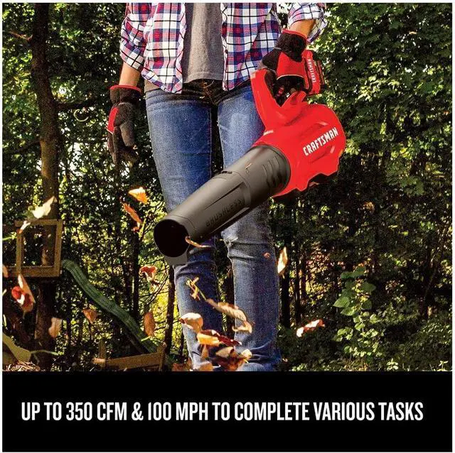 Alt view image 5 of 7 - CRAFTSMAN V20 String Trimmer and Leaf Blower Combo Kit, Cordless (CMCK297M1)
